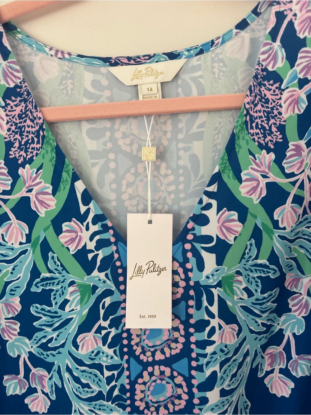$248 NWT Lilly Pulitzer 14 Barton Blue Noland Maxi Dress - Picture 3 of 6